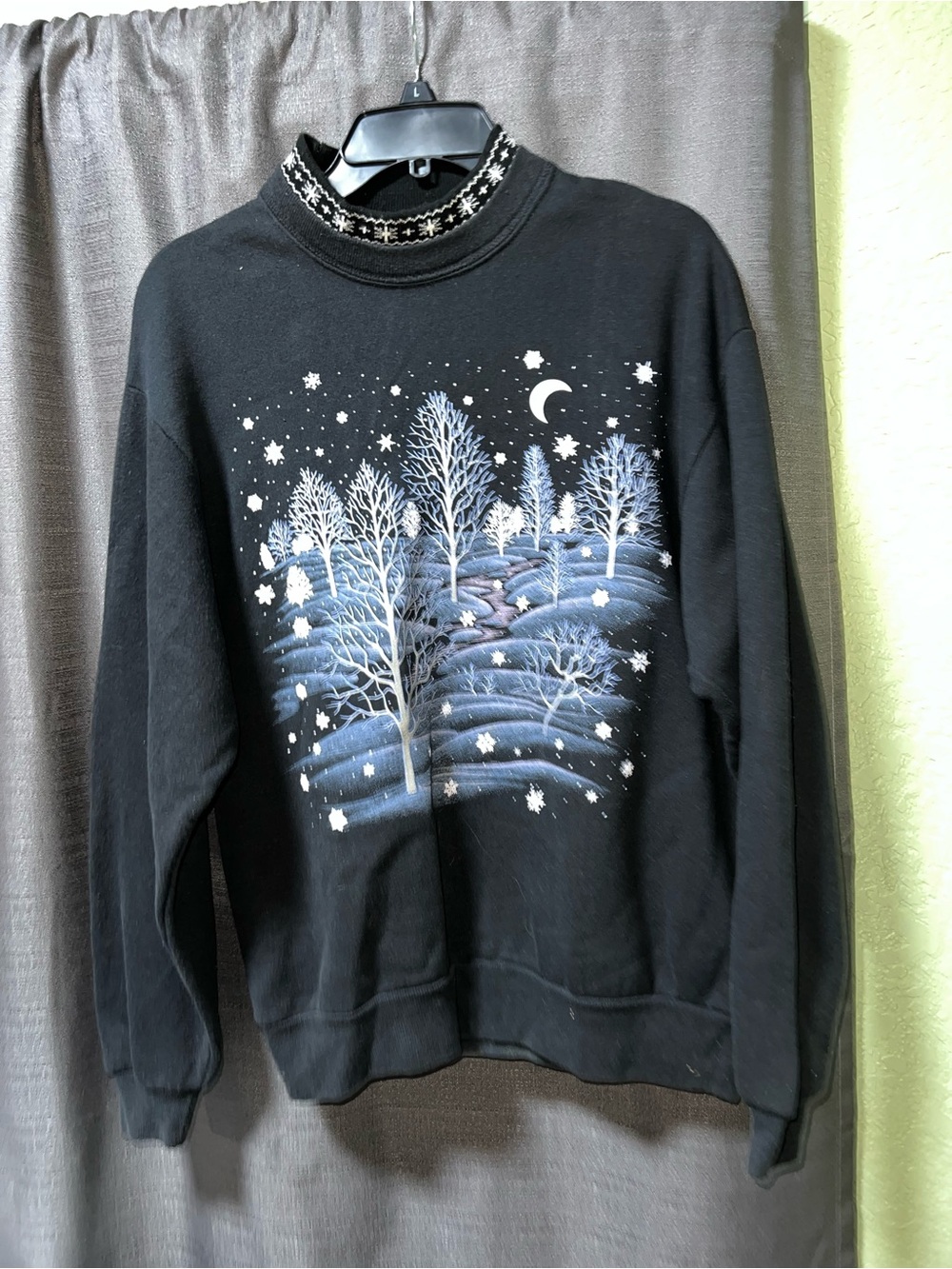 Vintage Whimsy Goth Sweatshirt Whim Z  Winter Art Graphic 90s Crewneck